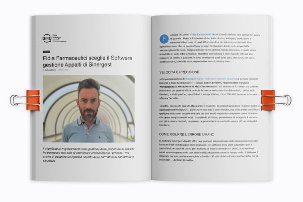 Fidia Farmaceutici sceglie il Software gestione Appalti di Sinergest