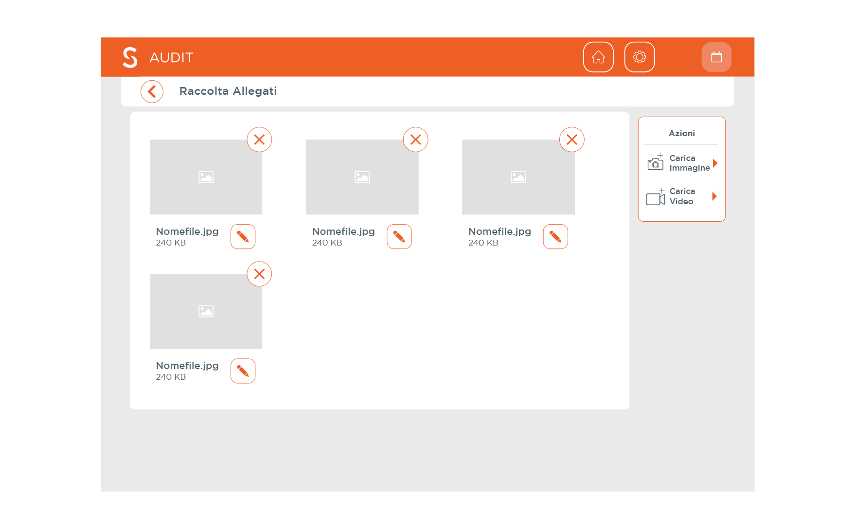Raccolta allegati APP Audit